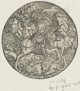 Saint Georges tuant le dragon - Hans Springinklee (manner of)
