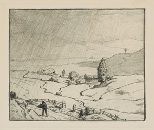 Il commence à pleuvoir - Hans Thoma