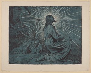 Le Christ en prière au Mont des Oliviers - Hans Thoma