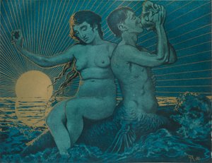 Triton et Néréide - Hans Thoma