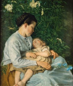Sous le sureau - Hans Thoma