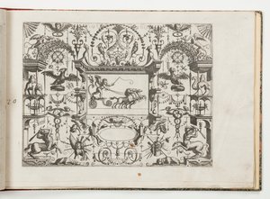 Planche 20, de Grotteßco in diverßche manieren (Divers Grotesques) - Hans Vredeman de Vries