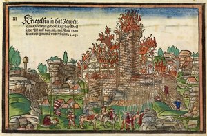 Destruction du château de Krögelstein par la Ligue souabe - Hans Wandereisen