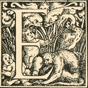 E - Un alphabet par Hans Weiditz, vers 1520-1521, 1908 - Hans Weiditz