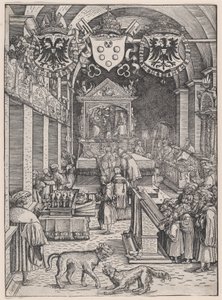 Maximilien I entendant la messe - Hans Weiditz