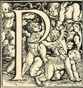 P - Un alphabet par Hans Weiditz, vers 1520-1521, 1908