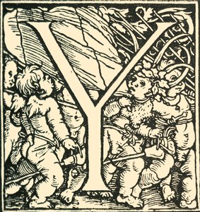 Y - Un alphabet par Hans Weiditz, c1520-1521, 1908 - Hans Weiditz
