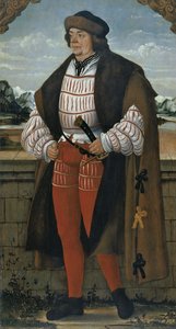Le bouffon de la cour connu sous le nom de Chevalier Christoph, 1515 - Hans Wertinger von