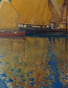 Matinée dans le port de Lussin - Hans Wilt
