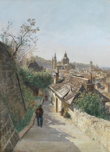 Vue sur la vieille ville de Salzbourg depuis l