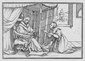 Abishag Chérissant David, 1 Rois I, 3 - Hans after Holbein the Younger