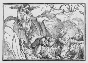 Daniel dans la fosse aux lions, Bel et le Dragon I, 36 - Hans after Holbein the Younger