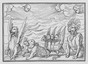 La vision des quatre bêtes de Daniel, Daniel VII, 3 - Hans after Holbein the Younger