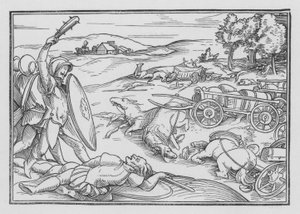 David Frappe Hadadézer et les Syriens, 2 Samuel VIII, 3