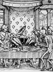 La mort et le roi, de La Danse macabre, gravé par Hans Lutzelburger, c.1538 - Hans after Holbein the Younger
