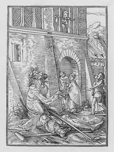 La Danse de la Mort : Le Mendiant - Hans after Holbein the Younger