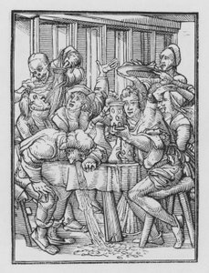 La Danse Macabre de Holbein : Les Ivrognes - Hans after Holbein the Younger