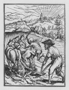 La Danse Macabre de Holbein : Le Paysan - Hans after Holbein the Younger