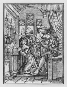 La Danse Macabre de Holbein : La Nonne - Hans after Holbein the Younger