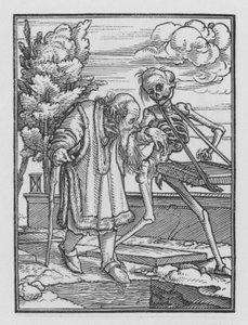 La Danse Macabre de Holbein : Le Vieil Homme - Hans after Holbein the Younger