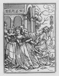 La Danse Macabre de Holbein : La Reine - Hans after Holbein the Younger