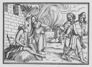 Job Réprimande Sa Femme, Job II, 9 - Hans after Holbein the Younger