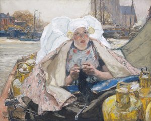 La Laitière de Dordrecht, c.1900 - Hans von Bartels
