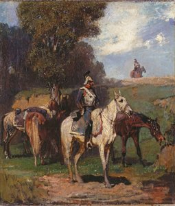 Des cuirassiers au repos