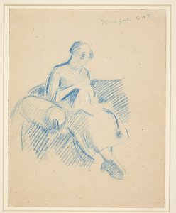 Fille cousant - Harald Giersing