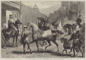 Arrivées pour le Salon du Cheval à l