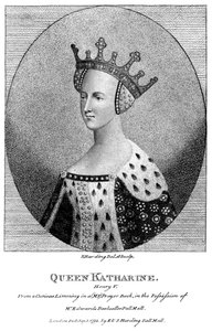 Catherine de Valois 1401-1437, reine consort du roi Henri V, 1792 - Harding
