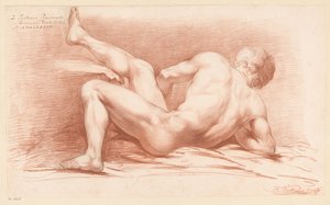 Homme nu assis, vu de dos (3e prix 1789)