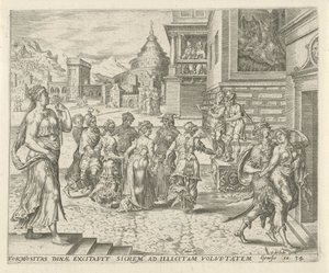 Dina violée par Sichem (Histoire de Dina et Sichem) - Harmen Jansz Muller