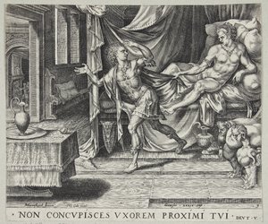 Joseph fuyant la femme de Potiphar