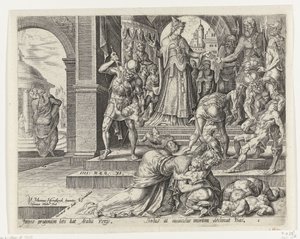 La reine Athalie fait tuer les enfants royaux (Histoire de Joas et de la reine Athalie)