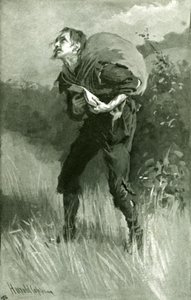 Chrétien marchant dans le champ - Harold Copping