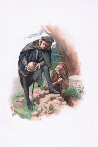 Hamlet et le fossoyeur (illustration de Hamlet)