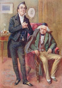 M. Pecksniff et le vieux Martin Chuzzlewit, illustration pour 