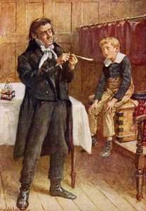 M. Wackford Squeers et le nouvel élève, illustration pour 