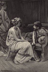 Oh, je suis moqué, dit-il, et vous êtes envoyés ici par quelque dieu en colère pour faire rire le monde de moi - Harold Copping