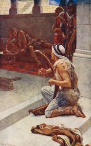 Ancien Testament : David le Musicien - Harold Copping