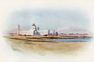 Regina, Saskatchewan, la nouvelle maison du Parlement en cours de construction - Harold Copping