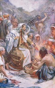 Saint Paul à Melita, illustration de Harold Copping Pictures: The Crown Series, vers 1920 - Harold Copping