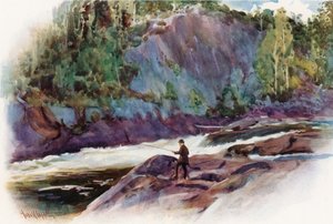 La chute de la lune, près de Bala, district du lac Muskoka - Harold Copping
