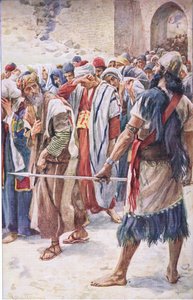 Les captifs de Babylone, illustration de Pictures That Teach The Crown Series, 1920 - Harold Copping