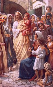 Le Seigneur bénissant les enfants - Harold Copping