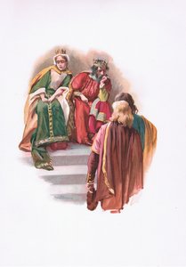 La rencontre avec Rosencrantz et Guildenstern, illustration de Hamlet
