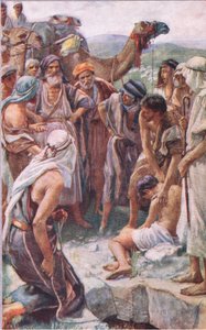 La vente de Joseph, illustration de Pictures That Teach The Crown Series, 1920