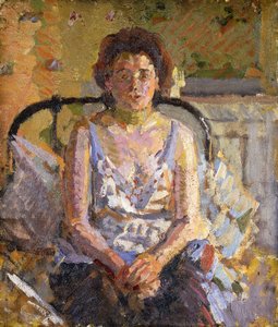 Femme sur un lit, vers 1912-1913