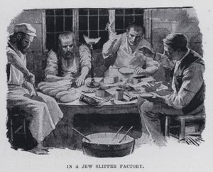 Dans une usine de pantoufles juives - Harold Hume Piffard